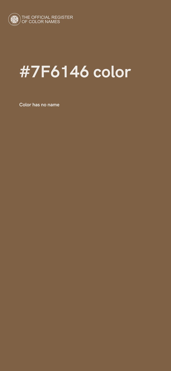 #7F6146 color image