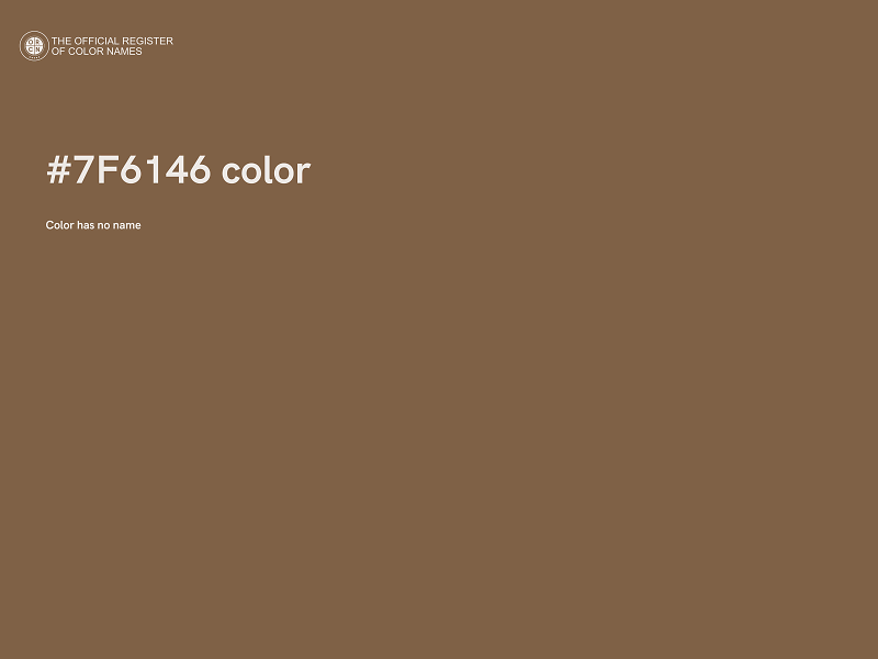 #7F6146 color image