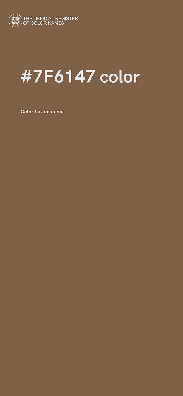 #7F6147 color image