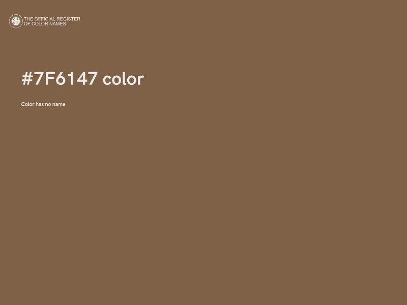#7F6147 color image