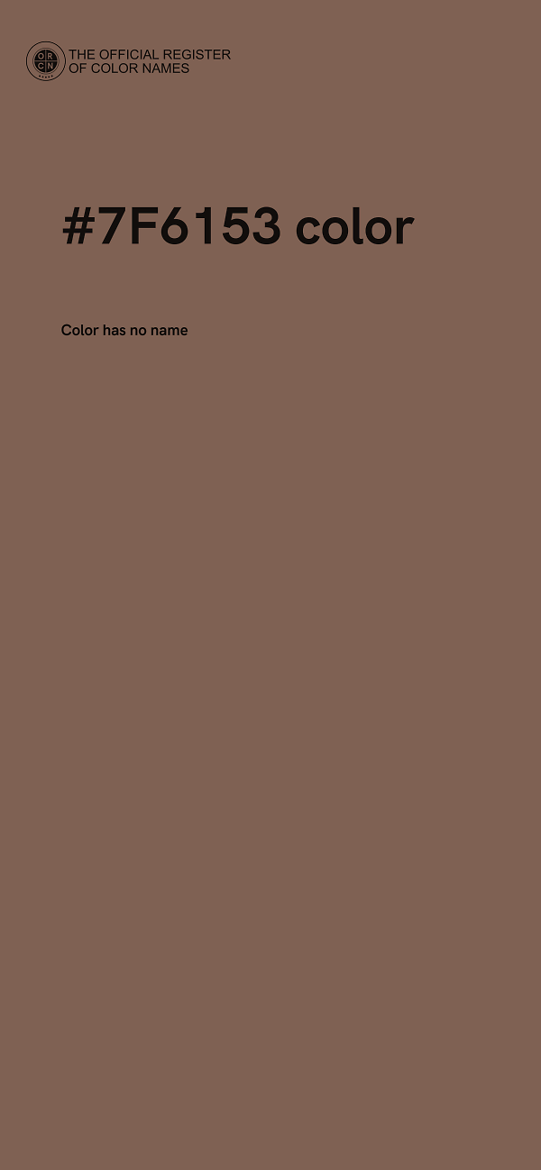 #7F6153 color image