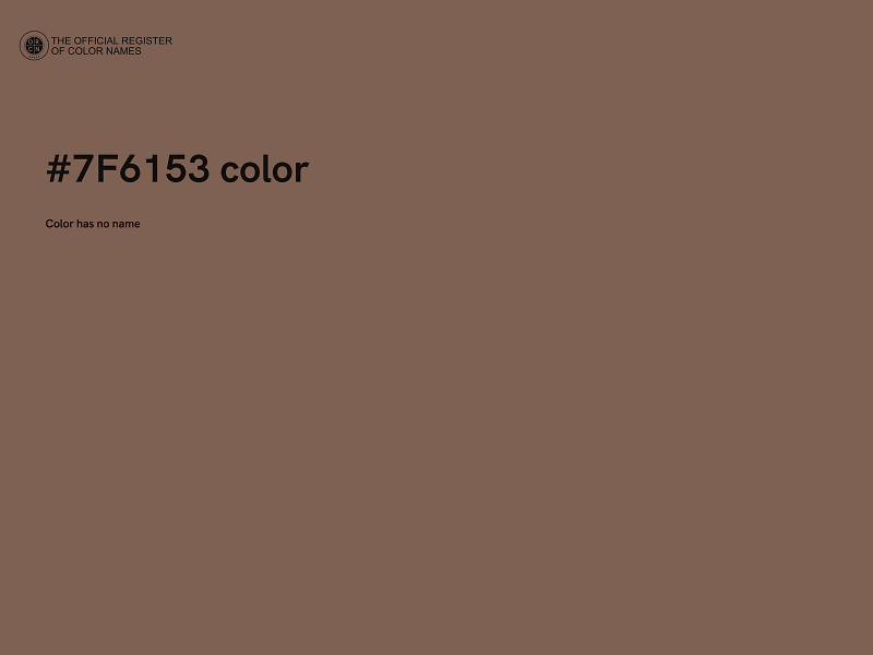 #7F6153 color image