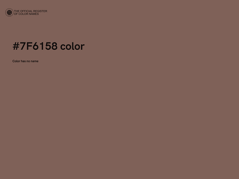 #7F6158 color image