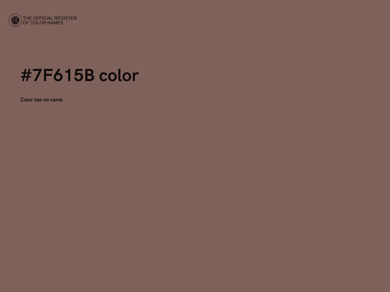 #7F615B color image