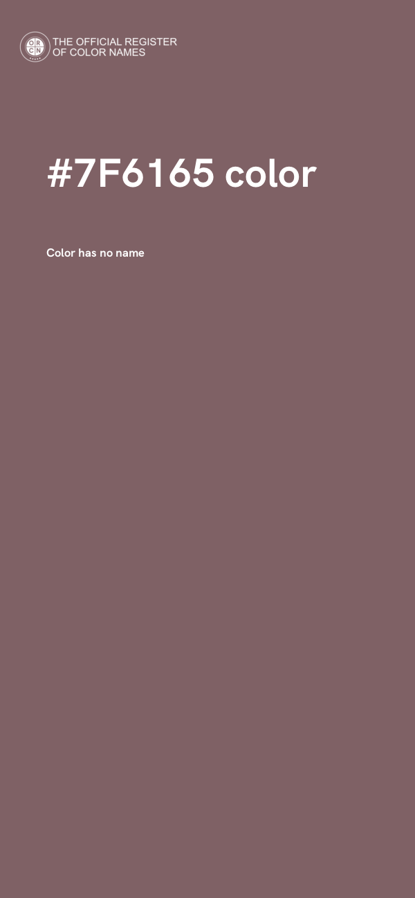 #7F6165 color image