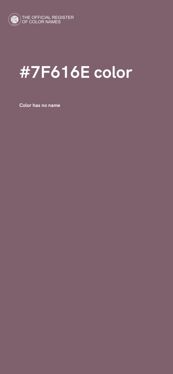 #7F616E color image