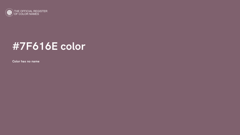 #7F616E color image