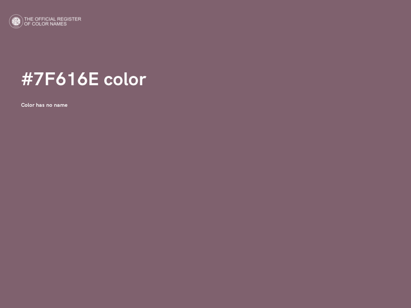 #7F616E color image