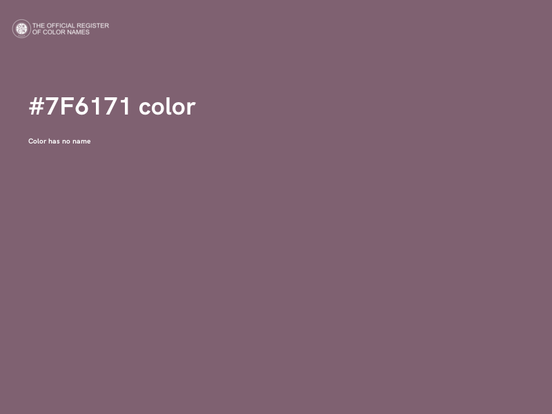 #7F6171 color image