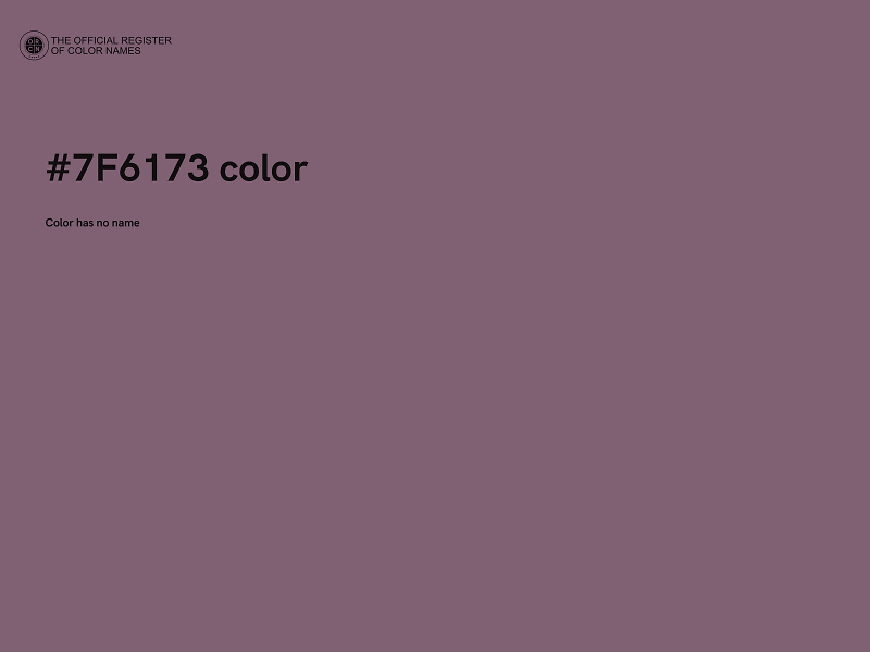 #7F6173 color image