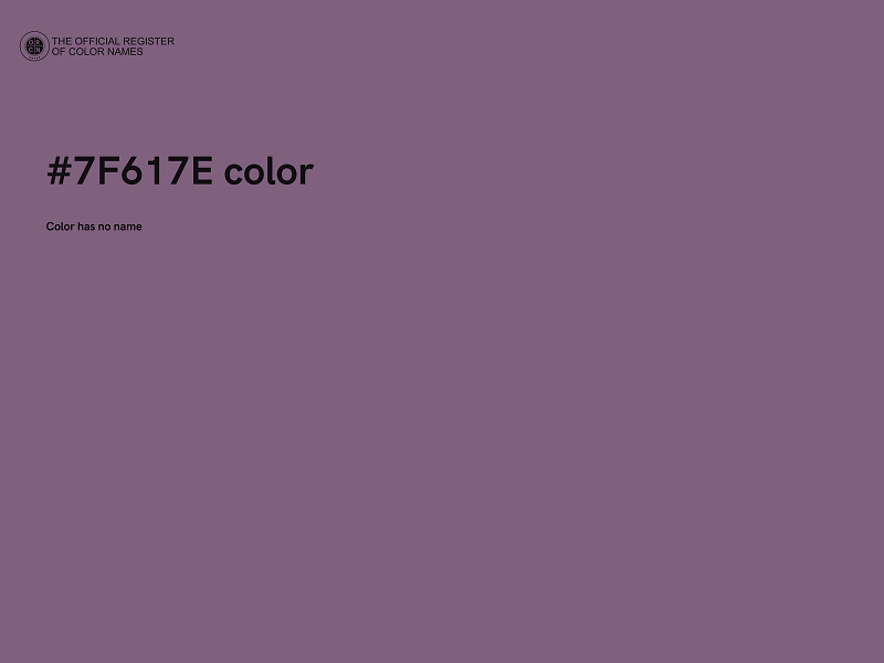 #7F617E color image