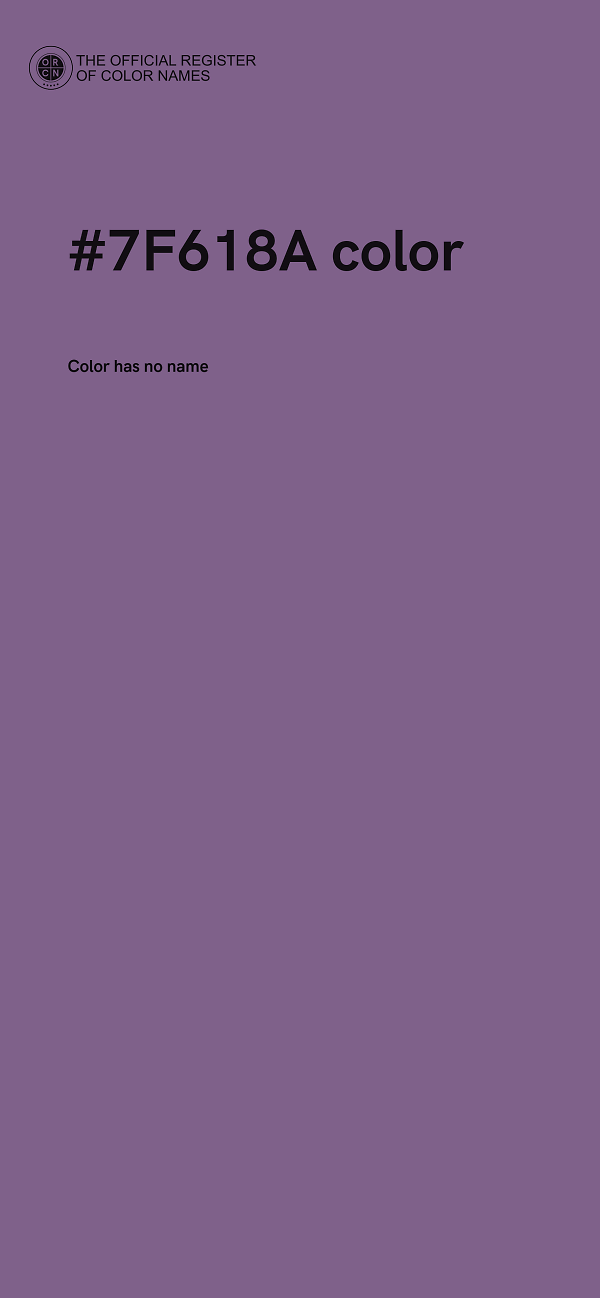 #7F618A color image