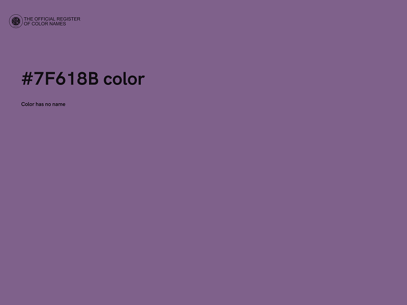 #7F618B color image