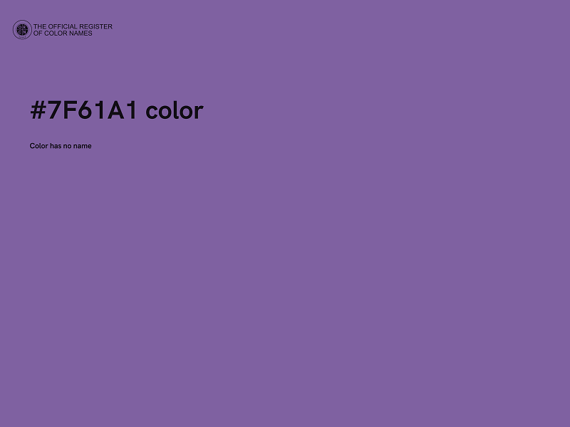 #7F61A1 color image