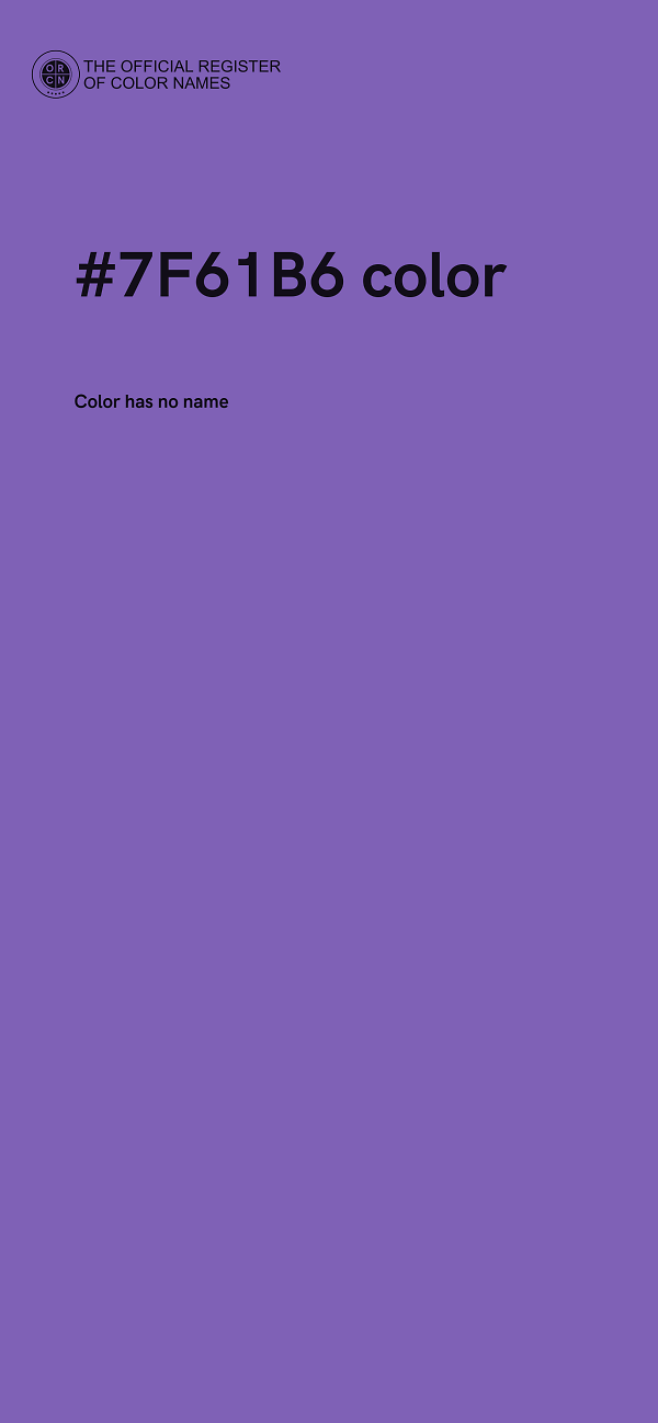 #7F61B6 color image