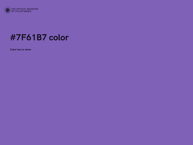 #7F61B7 color image