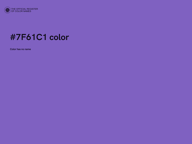 #7F61C1 color image