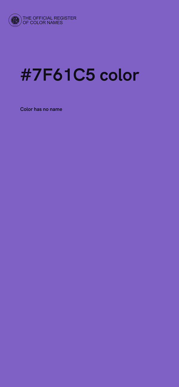 #7F61C5 color image