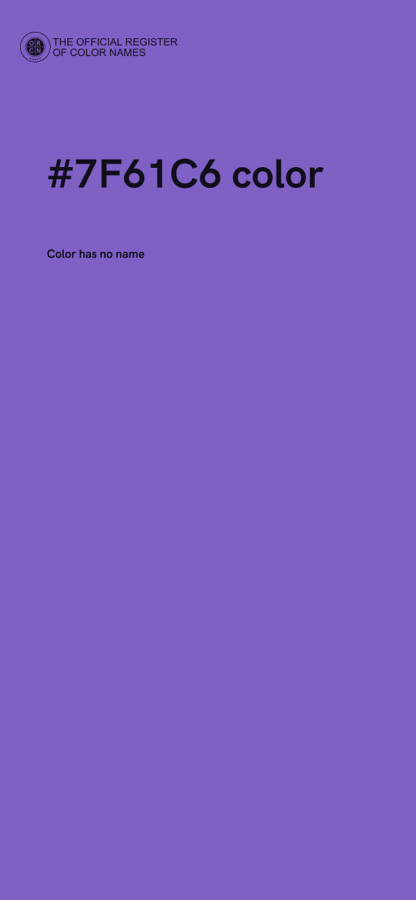 #7F61C6 color image