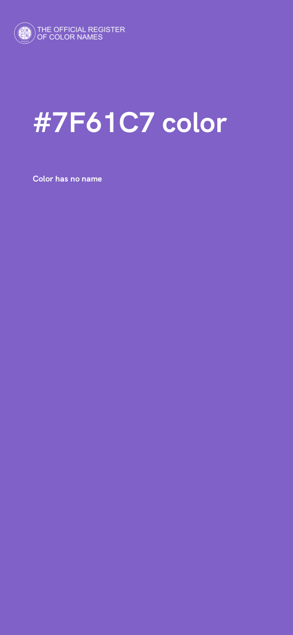 #7F61C7 color image