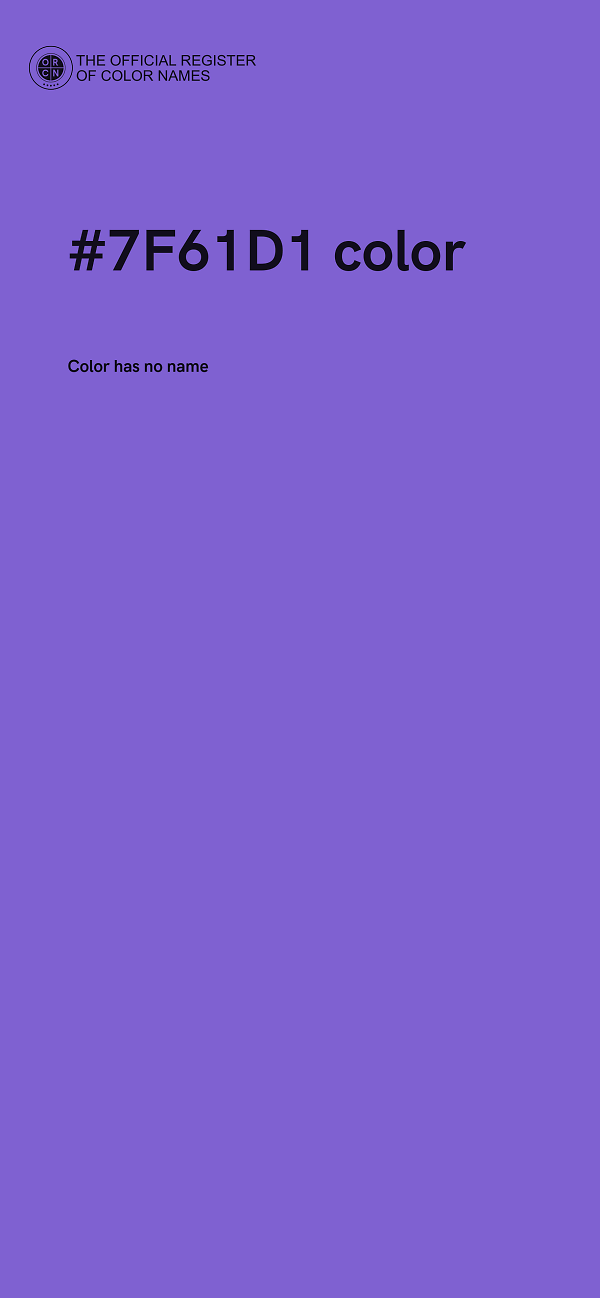 #7F61D1 color image