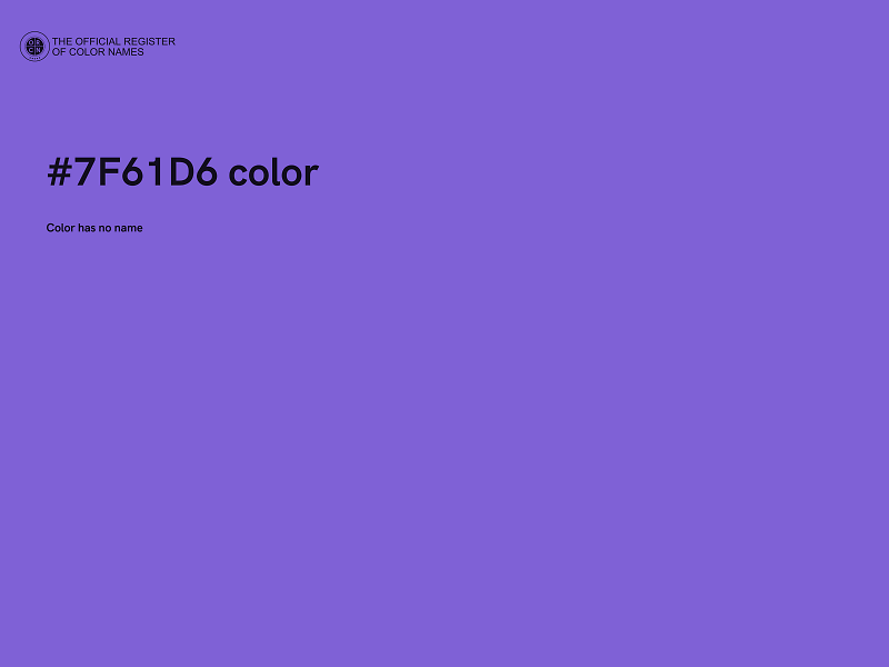 #7F61D6 color image