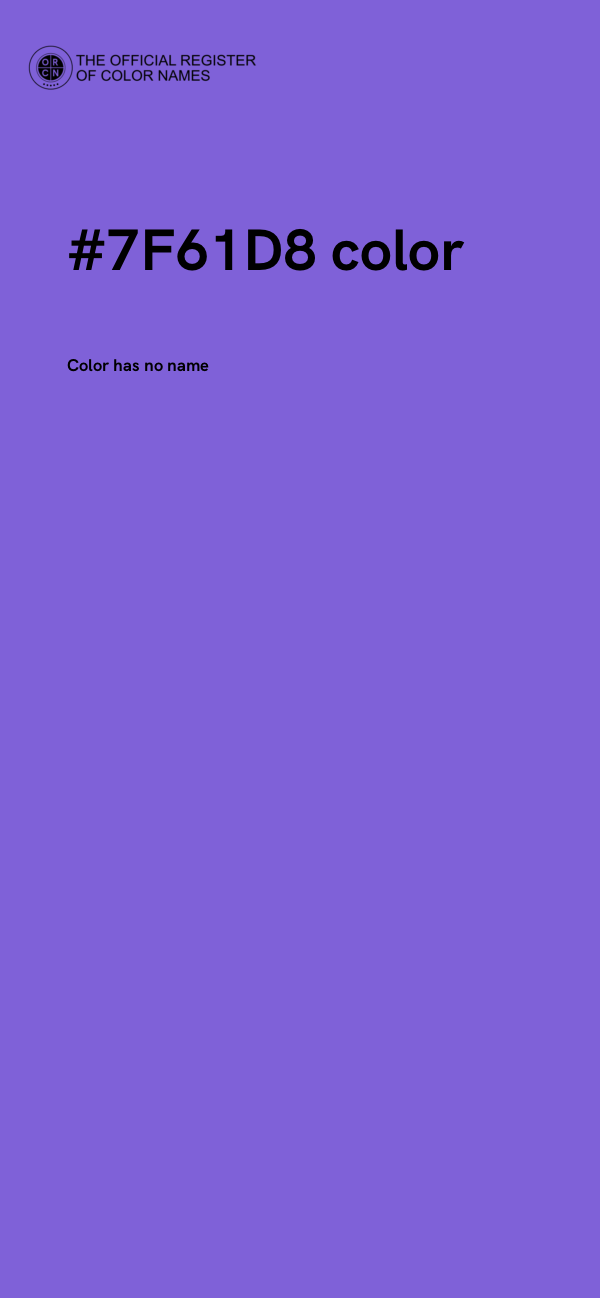 #7F61D8 color image