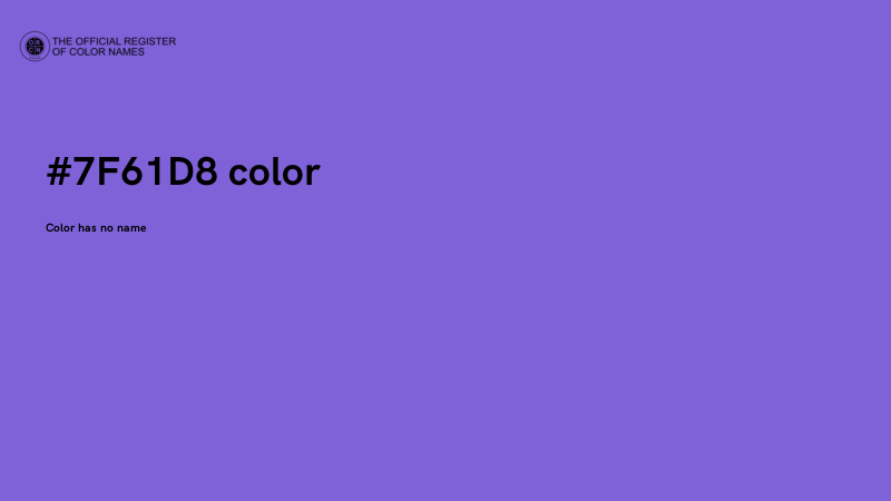 #7F61D8 color image
