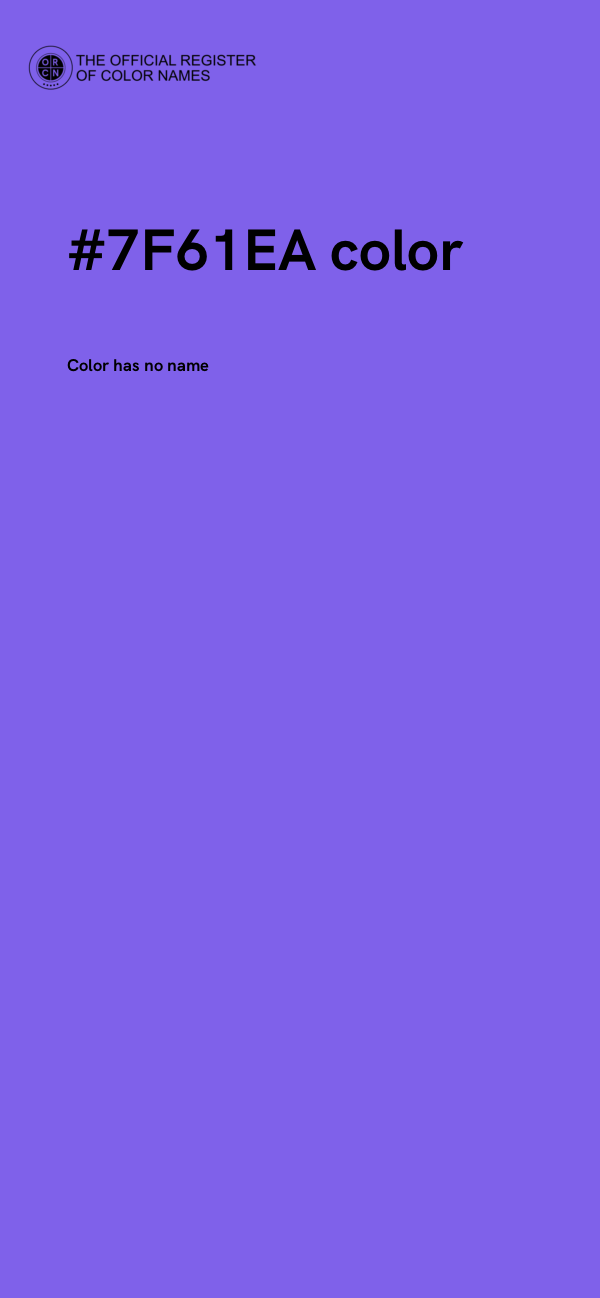 #7F61EA color image