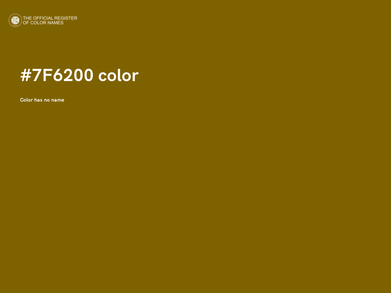 #7F6200 color image