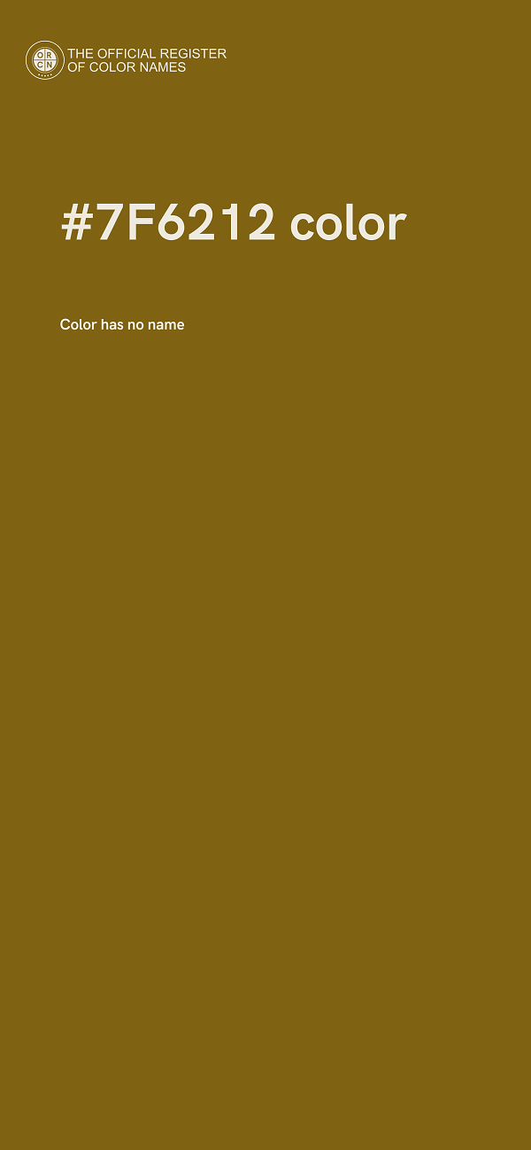 #7F6212 color image