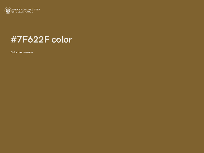 #7F622F color image