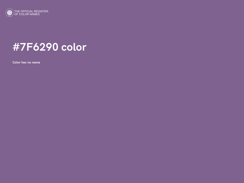 #7F6290 color image