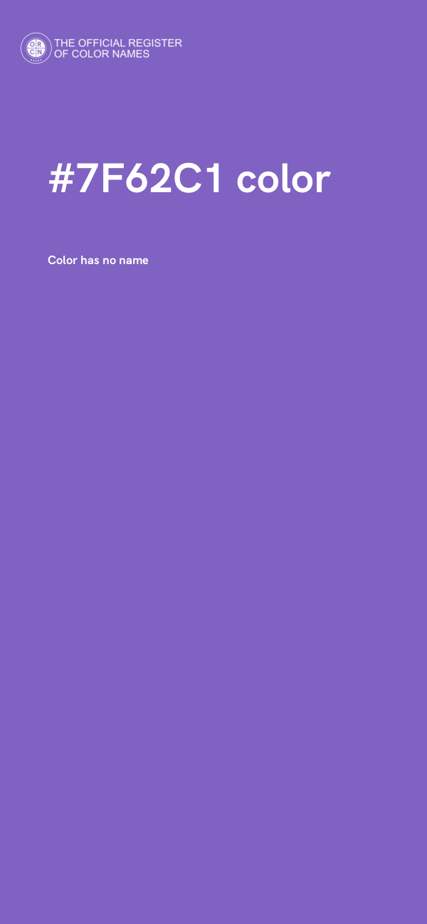 #7F62C1 color image
