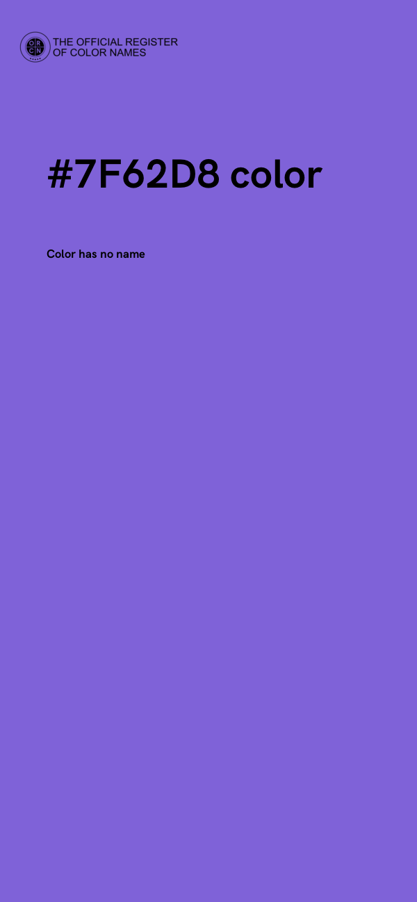 #7F62D8 color image