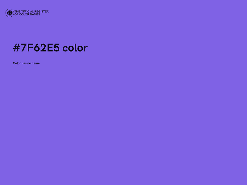 #7F62E5 color image