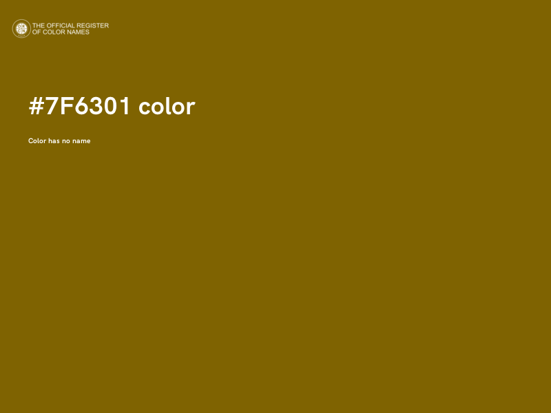 #7F6301 color image