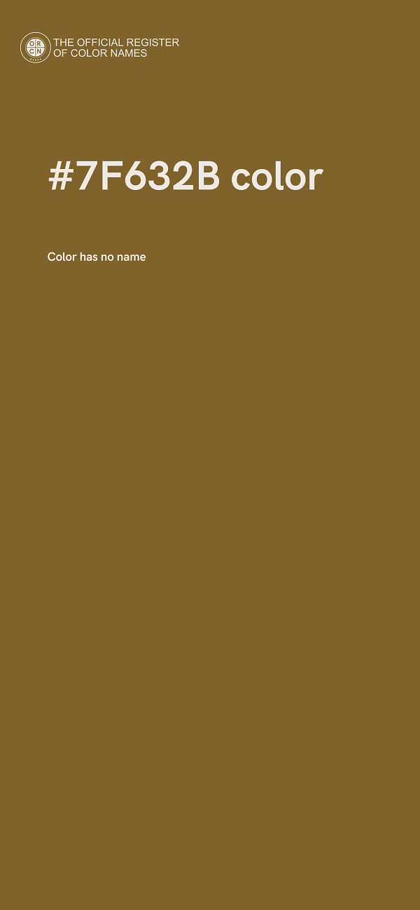 #7F632B color image