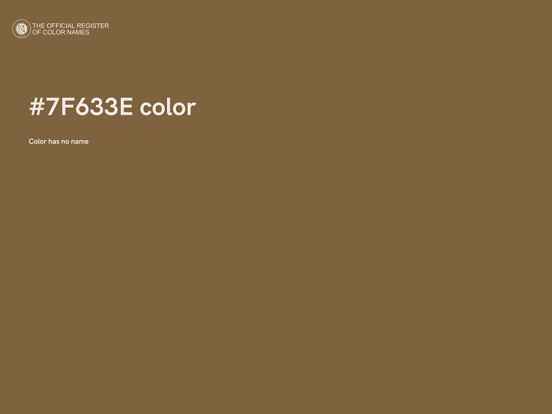 #7F633E color image