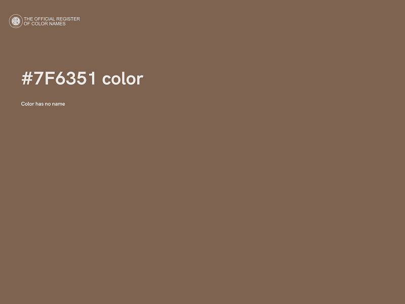 #7F6351 color image