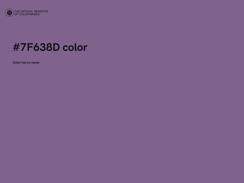 #7F638D color image