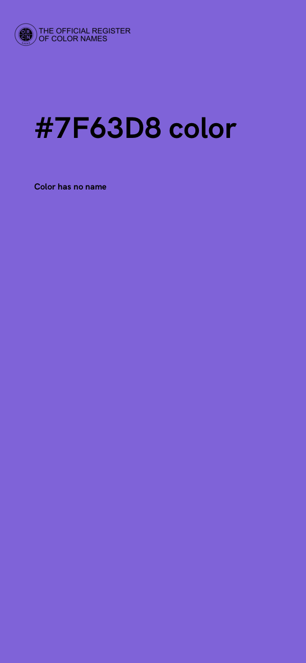 #7F63D8 color image