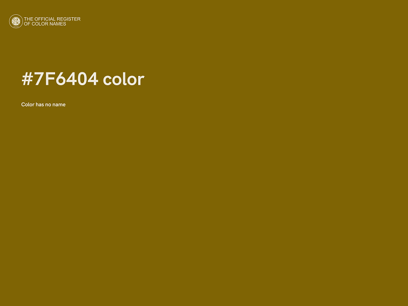 #7F6404 color image