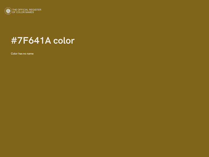 #7F641A color image