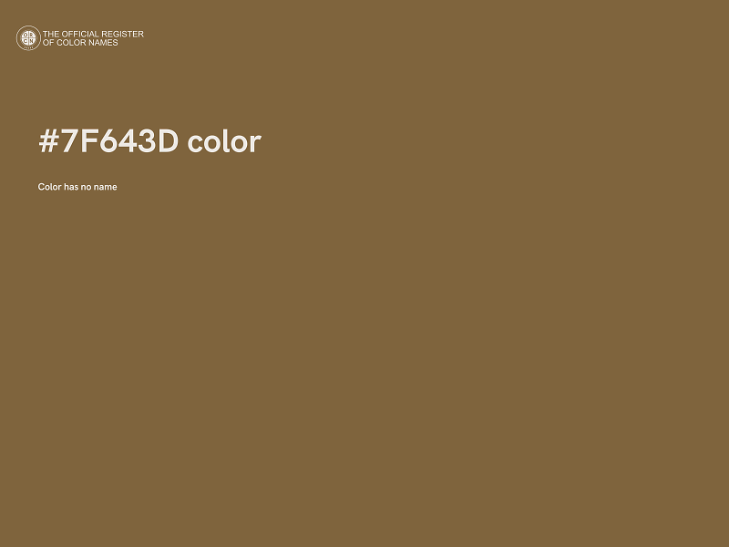 #7F643D color image