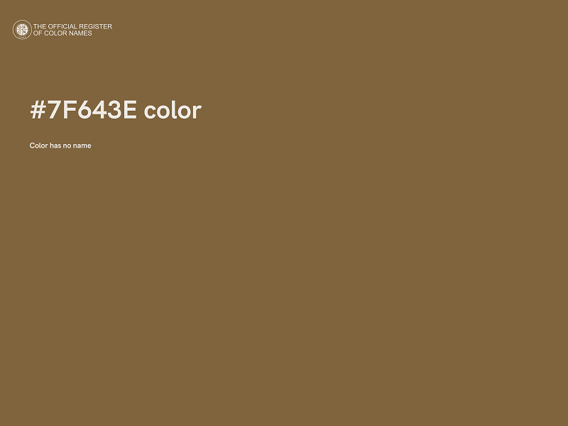 #7F643E color image