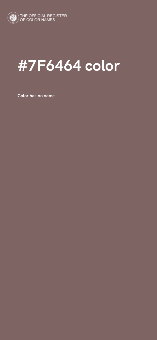 #7F6464 color image