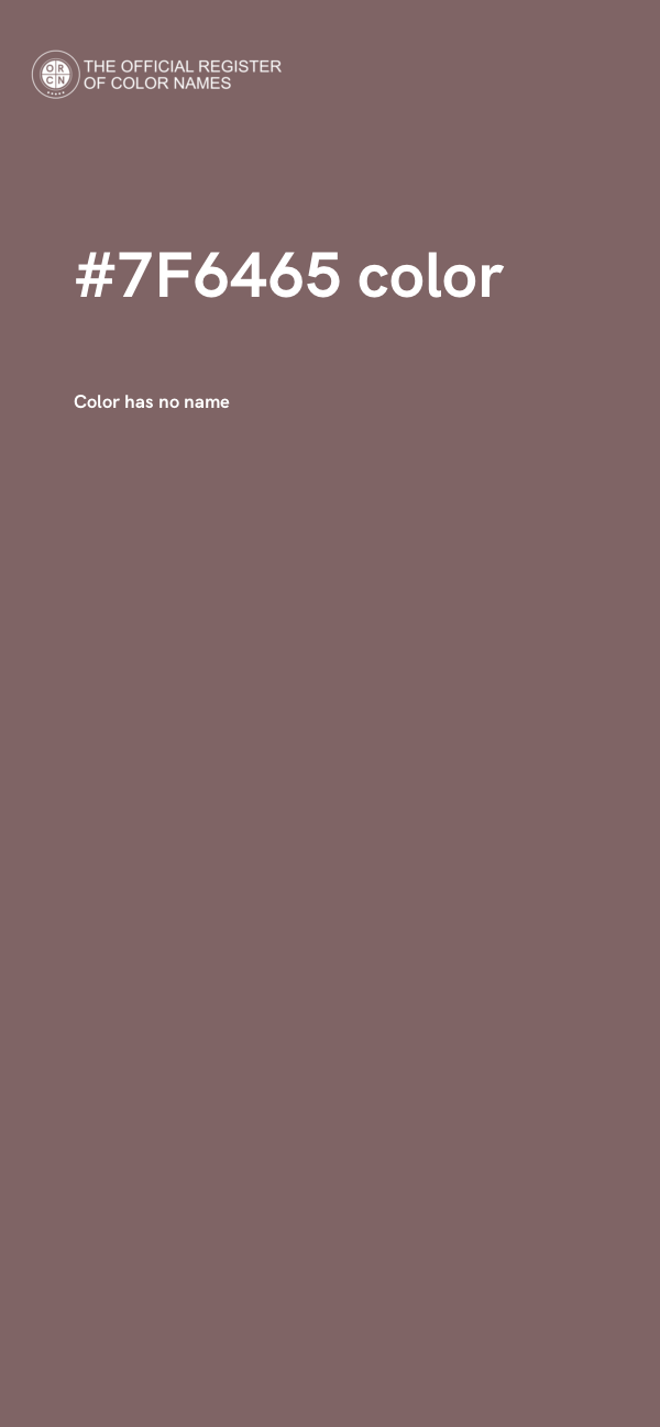 #7F6465 color image