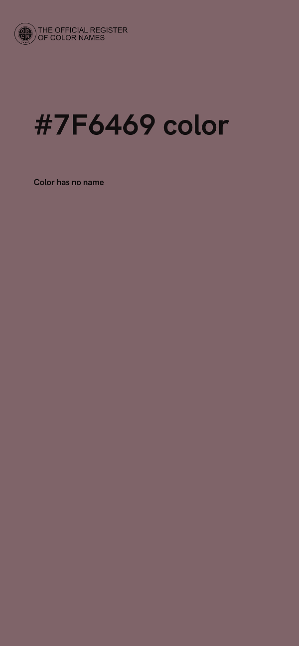 #7F6469 color image