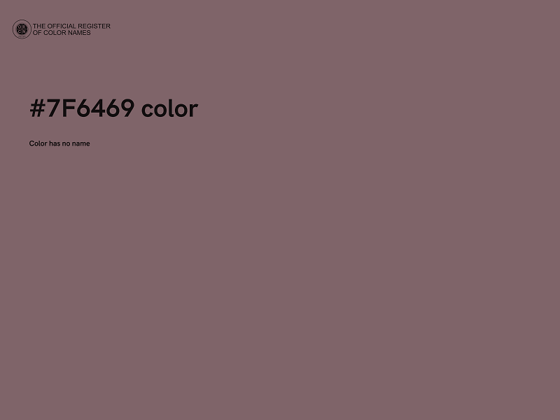 #7F6469 color image